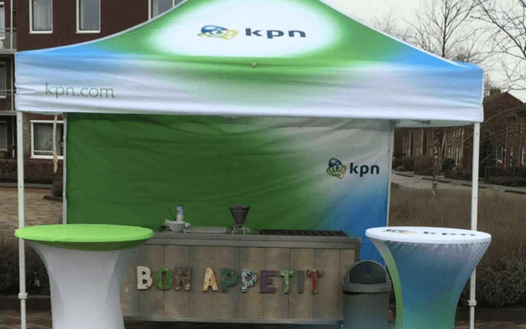 Partytent bedrukken als zichtbare en praktische oplossing voor elk evenement